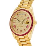 Rolex Day-Date 40 228398TRU Yellow Gold Roman Dial Ruby Bezel - Image 4