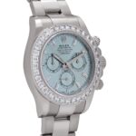 Rolex Daytona 126576TBR Platinum Ice Blue Diamond Dial Diamond Bezel - Image 3
