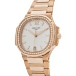Patek Philippe Nautilus 7118/1200R-001 'Ladies' Rose Gold Silver Dial Diamond Bezel (2026) - Image 2