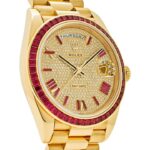 Rolex Day-Date 40 228398TRU Yellow Gold Roman Dial Ruby Bezel - Image 5