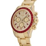 Rolex Daytona 126598TRU Yellow Gold Ruby Bezel Diamond Pave Dial - Image 4