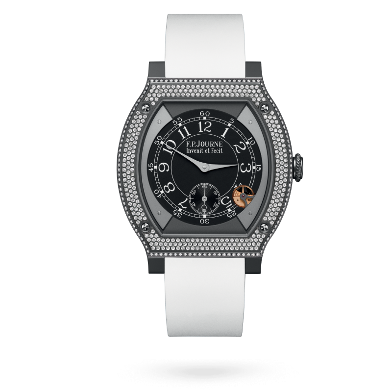 ÉLÉGANTE 48 MM TITALYT® SERTIE DE DIAMANTS - Réf. ELHT Calibre 1210 - Image 1