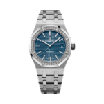 Audemars Piguet Royal Oak Selfwinding 15551ST.ZZ.1356ST.05 Blue Dial Diamond Bezel