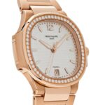 Patek Philippe Nautilus 7118/1200R-001 'Ladies' Rose Gold Silver Dial Diamond Bezel (2026) - Image 4
