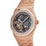 Audemars Piguet Royal Oak 15412OR.ZZ.1220OR.01 Double Balance Wheel Openworked Rose Gold Baguette Bezel (2021) - Image 4