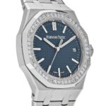 Audemars Piguet Royal Oak Selfwinding 15551ST.ZZ.1356ST.05 Blue Dial Diamond Bezel - Image 2